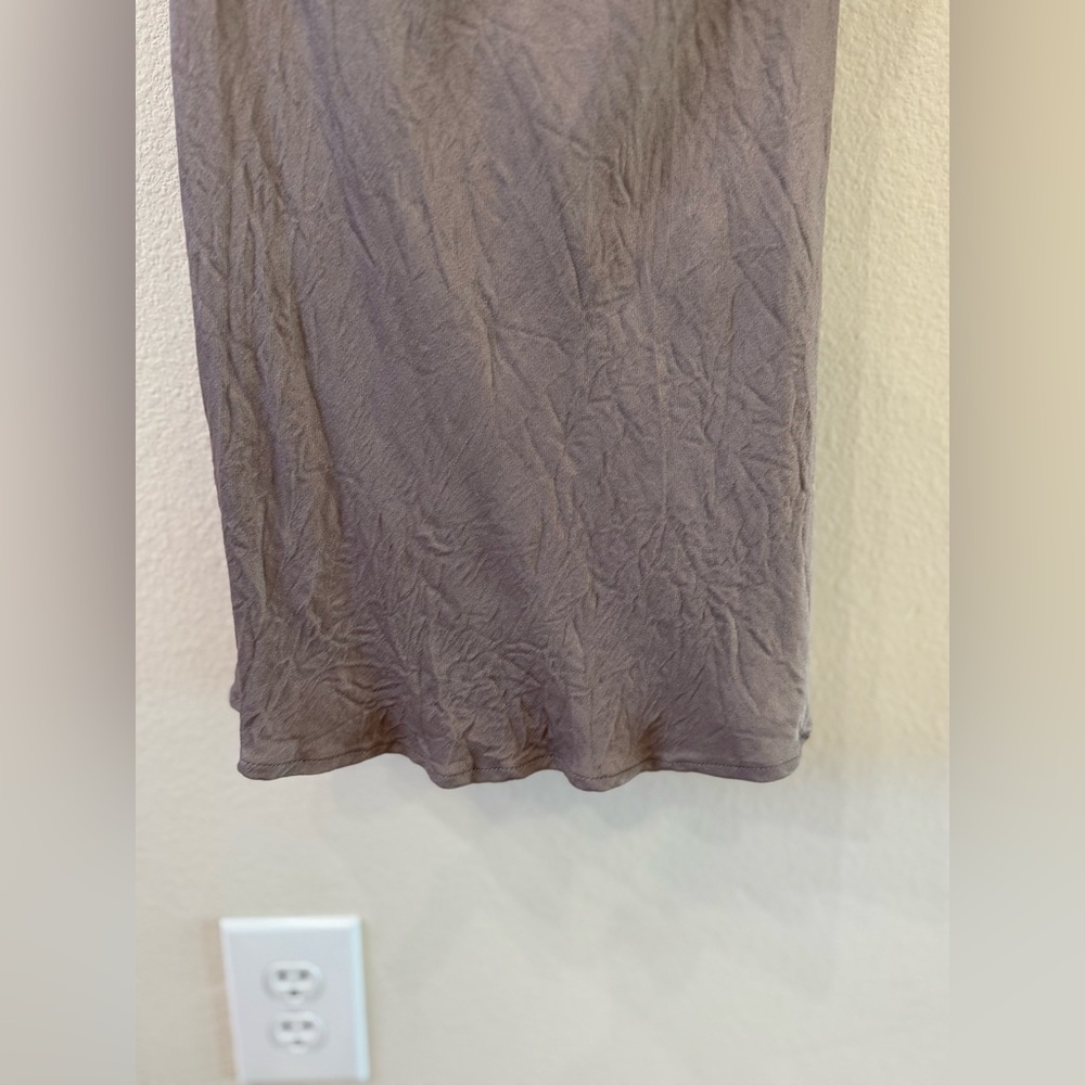 ZARA Cowl Neck Mini Slip Dress in Bronze Women’s Size 4 - Picture 3 of 11